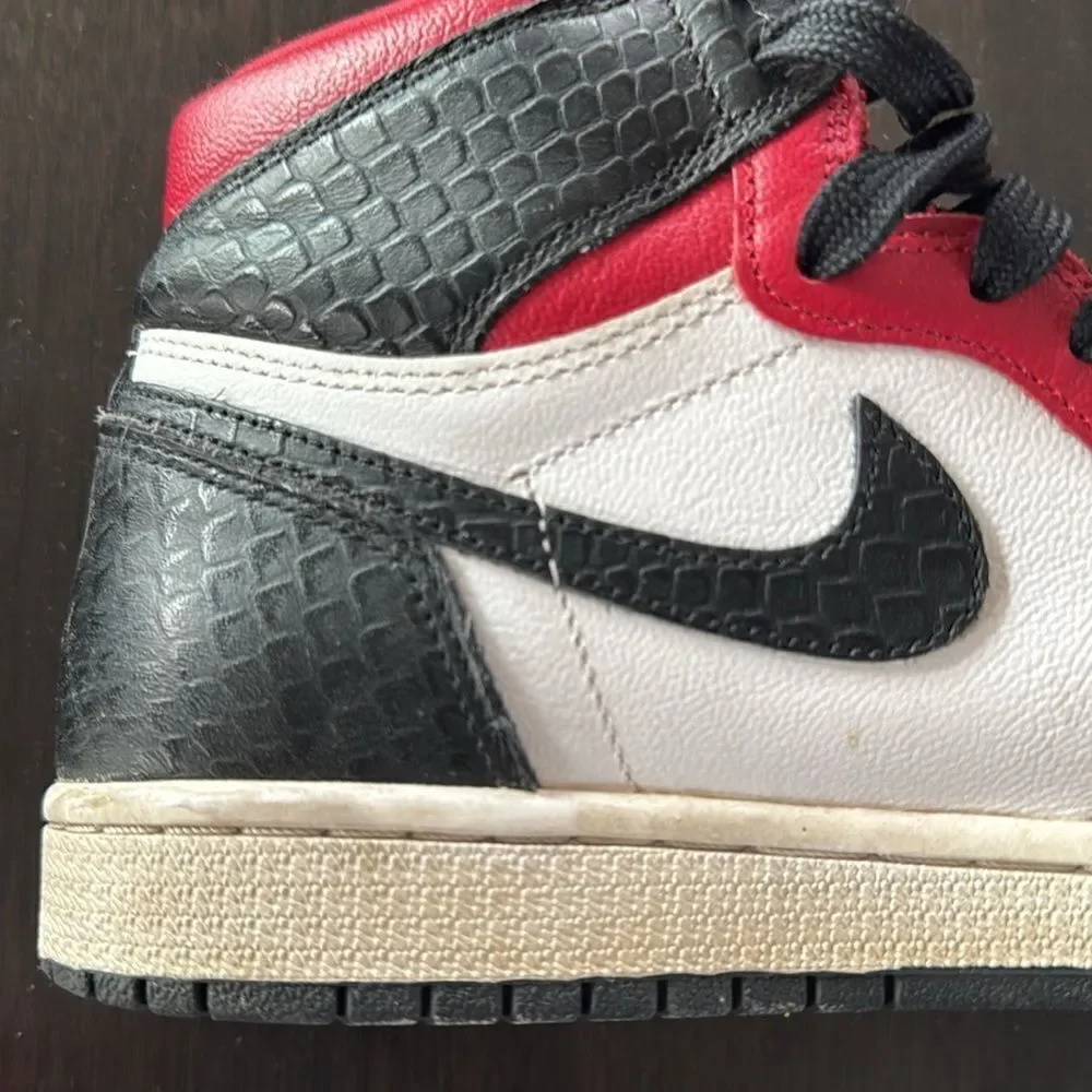 Nike Air Jordan’s, Womens 1 Retro High OG Satin Red, Size 6.5, like new!